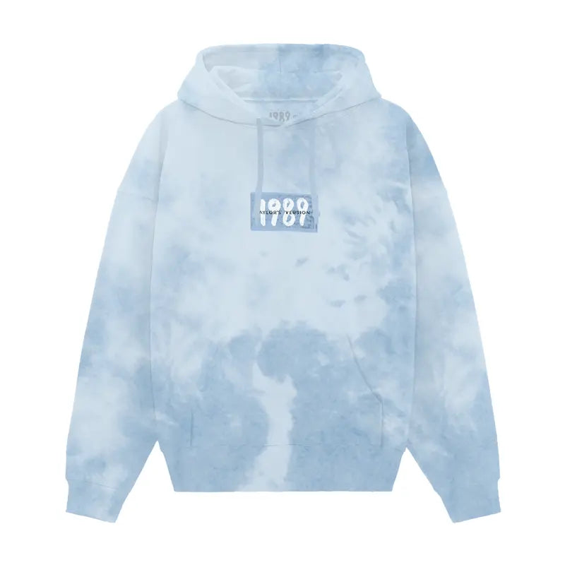 1989 Tie Dye Blue Pullover Hoodie