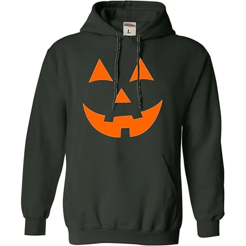 Halloween Pumpkin Face Go All Out Jack O Lantern Hoodie