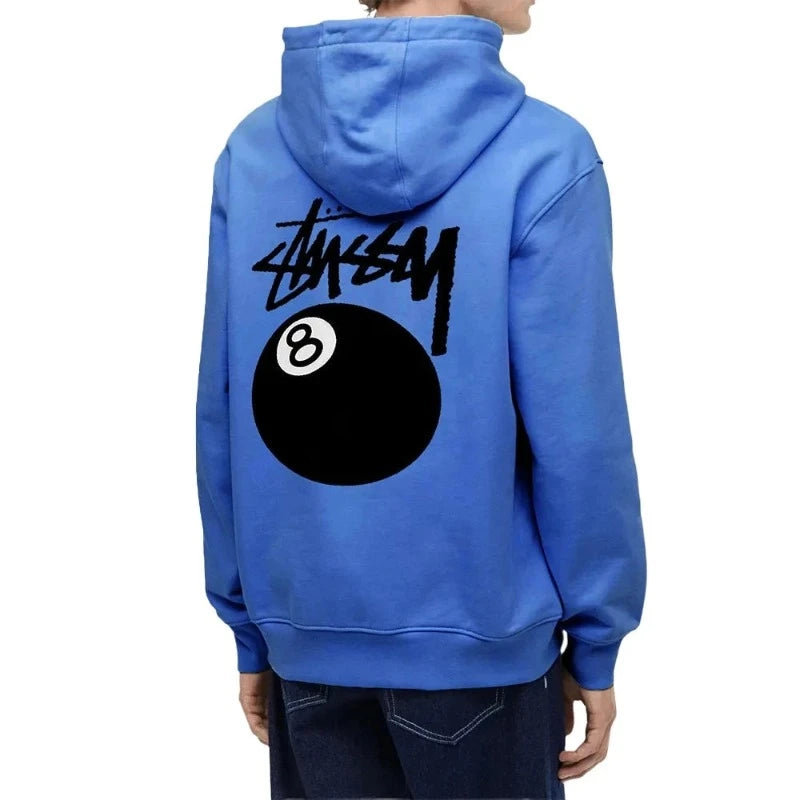 Stussy 8 Ball Blue Hoodie