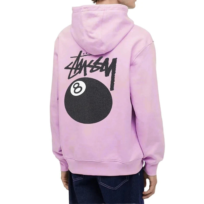 Stussy 8 Ball Pink Hoodie