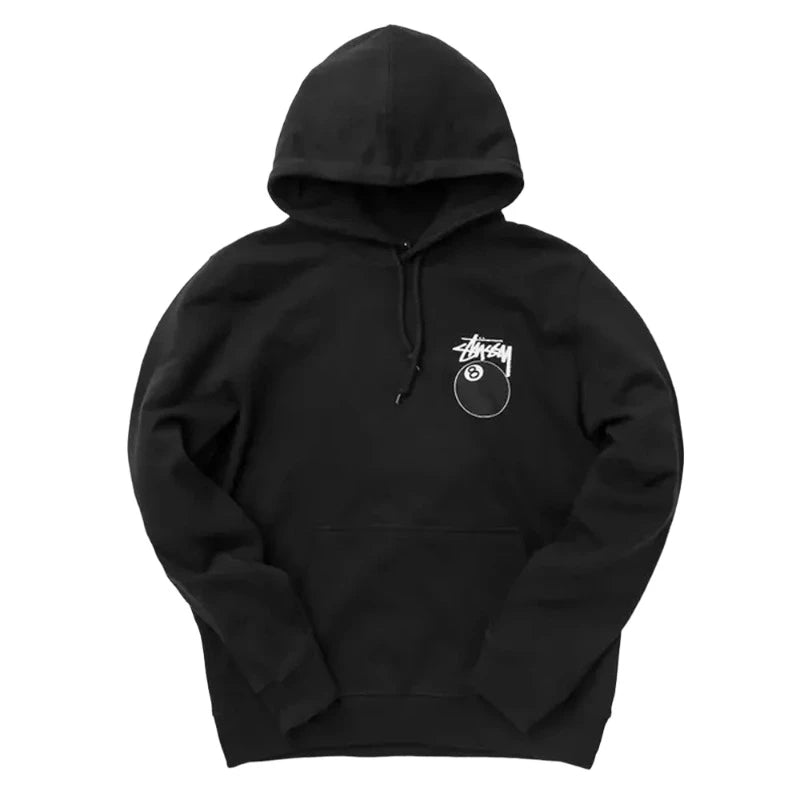 8 Ball Black Stussy Hoodie