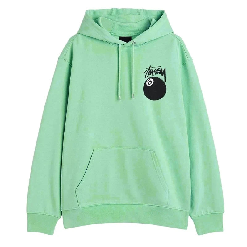 8 Ball Green Stussy Hoodie