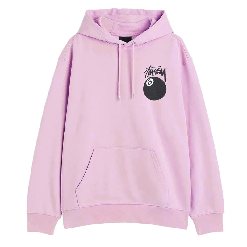 8 Ball Pink Stussy Hoodie