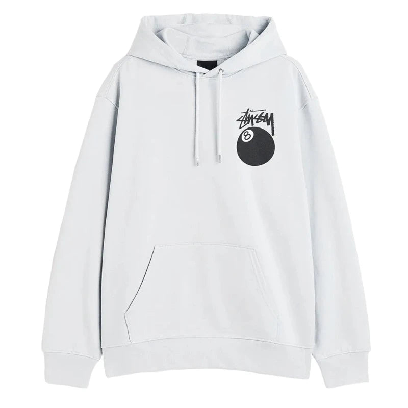 8 Ball White Stussy Hoodie