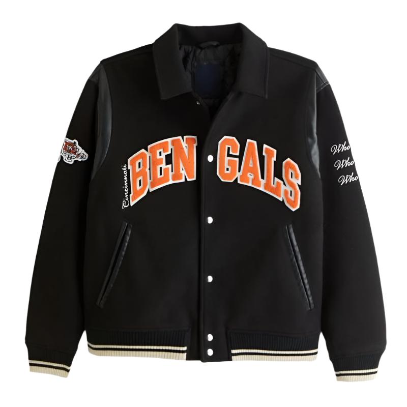 AFC Conference Champions Cincinnati Bengals Black Varsity Jacket