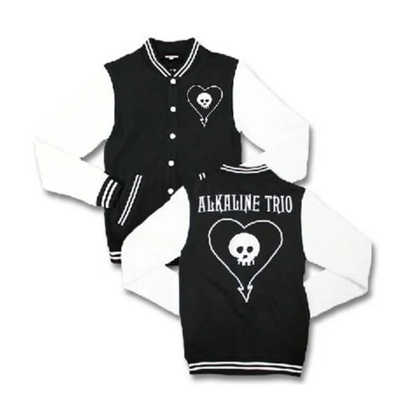 Alkaline Trio Skull Wool Varsity Jacket