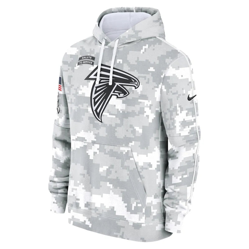 Atlanta Falcons Arctic Camo 2024 Pullover Hoodie