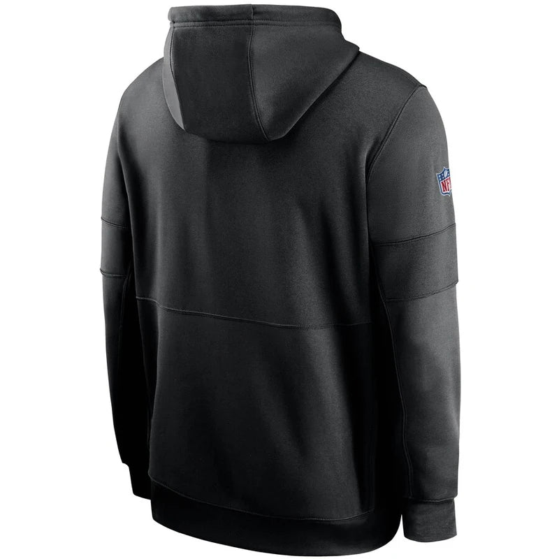 Atlanta Falcons Black Crucial Catch Sideline Performance Hoodie