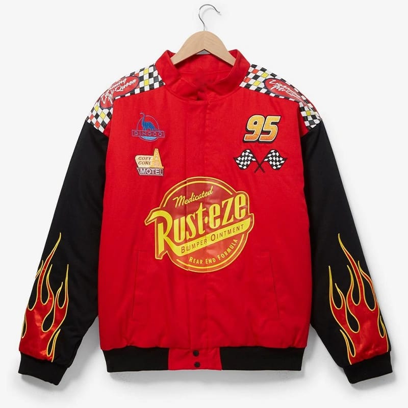 Cars Lightning Mcqueen Red Cotton Racing Jacket