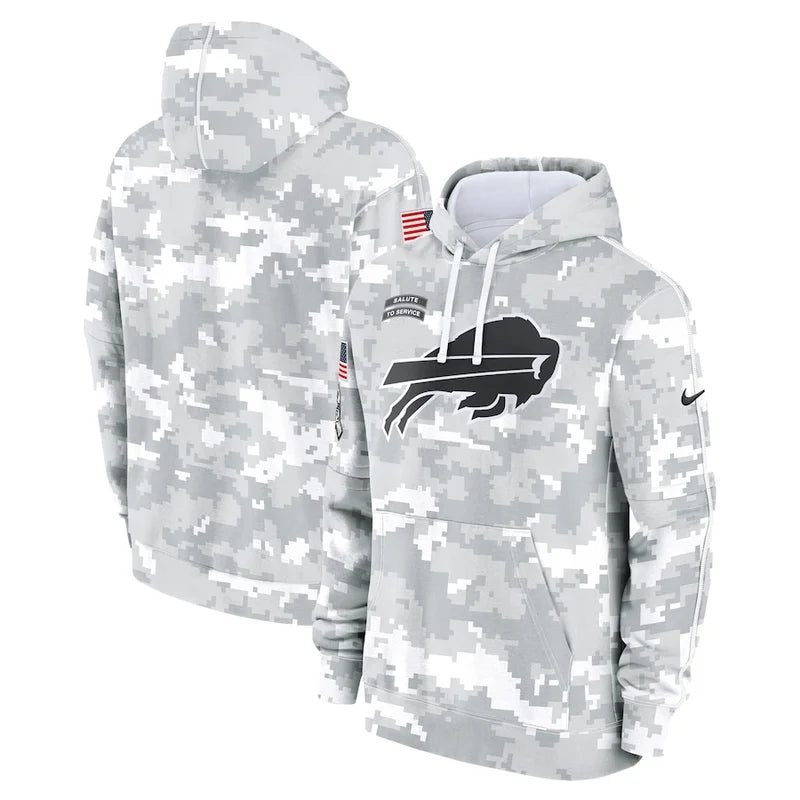 Buffalo Bills Arctic Camo 2024 Pullover Hoodie