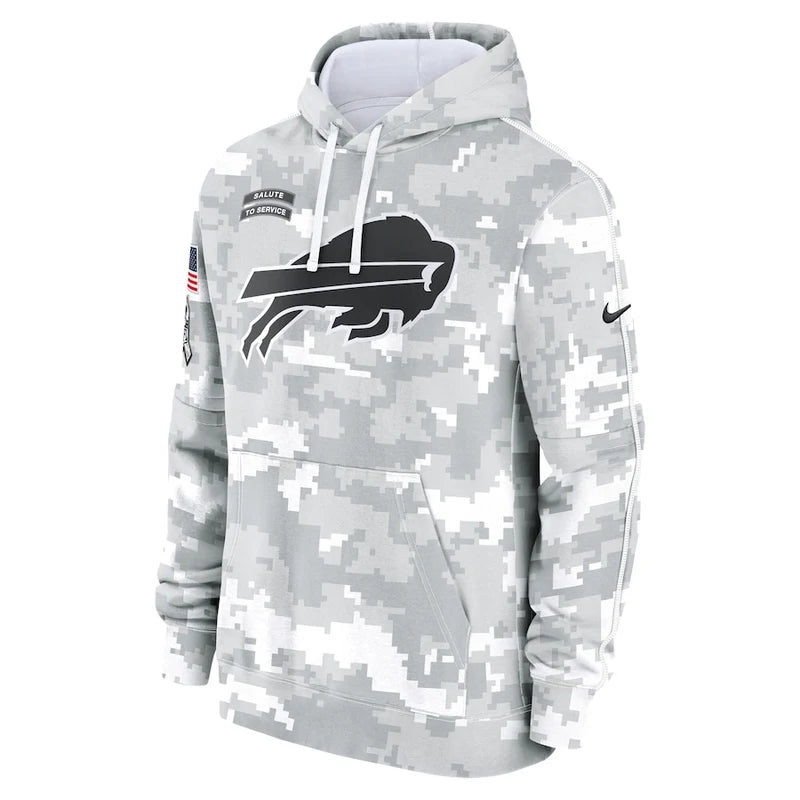 Buffalo Bills Arctic Camo 2024 Pullover Hoodie