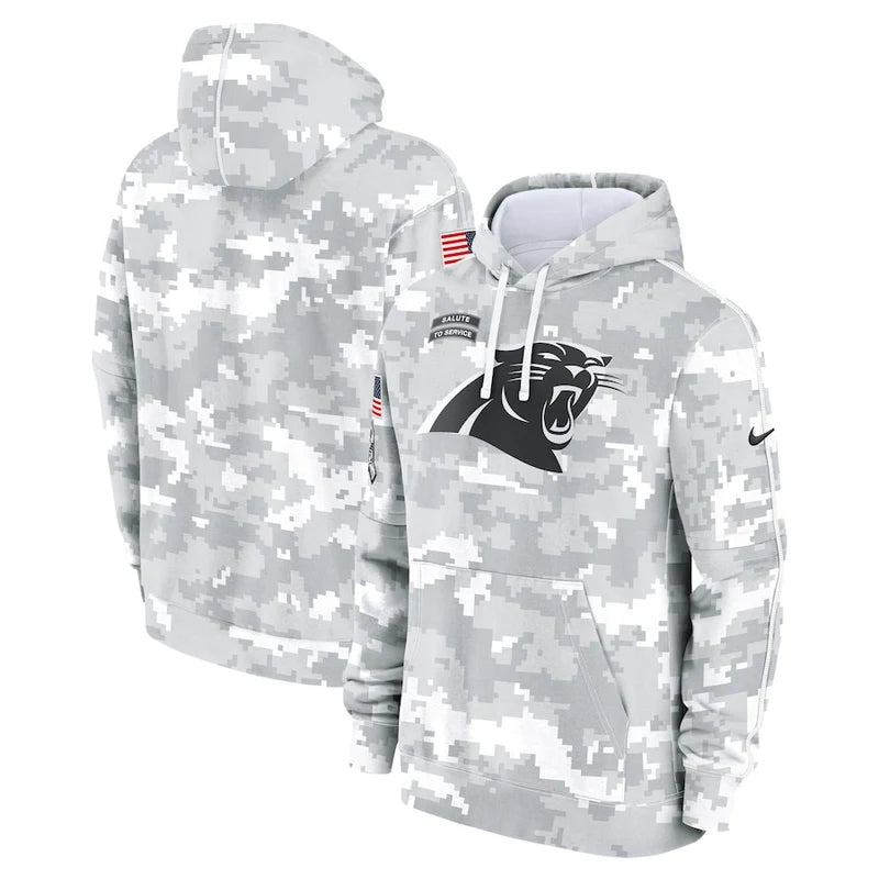 Carolina Panthers Arctic Camo 2024 Pullover Hoodie