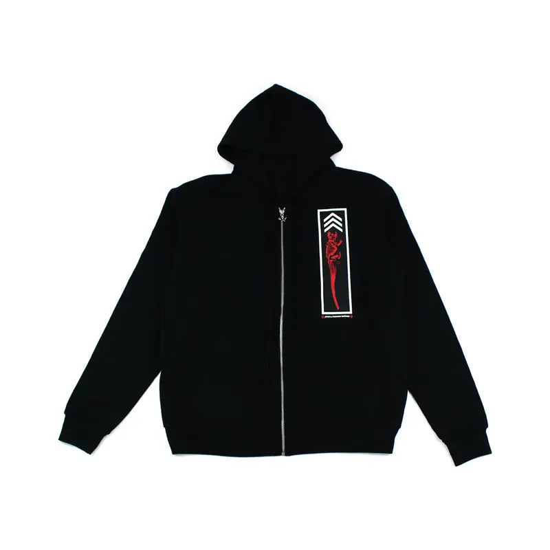 Foti Jarvis Block Zip Chrome Hearts Black Hoodie