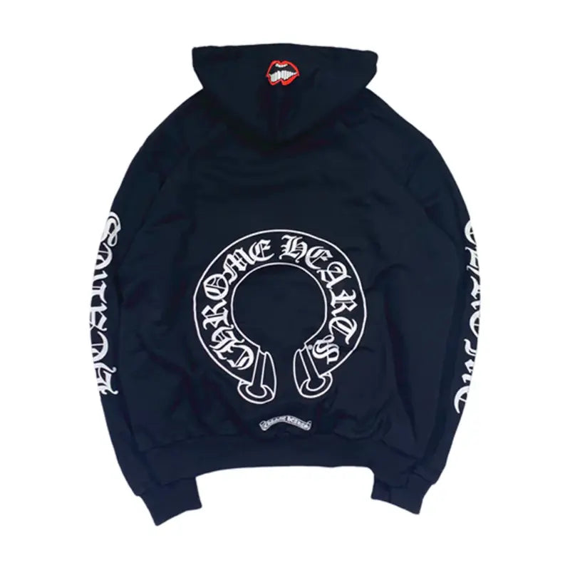 Chrome Hearts Chomper Horseshoe Matty Boy Navy Blue Hoodie