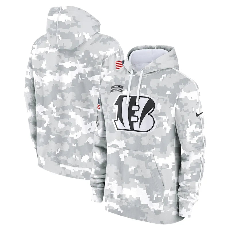 Cincinnati Bengals Arctic Camo 2024 Pullover Hoodie