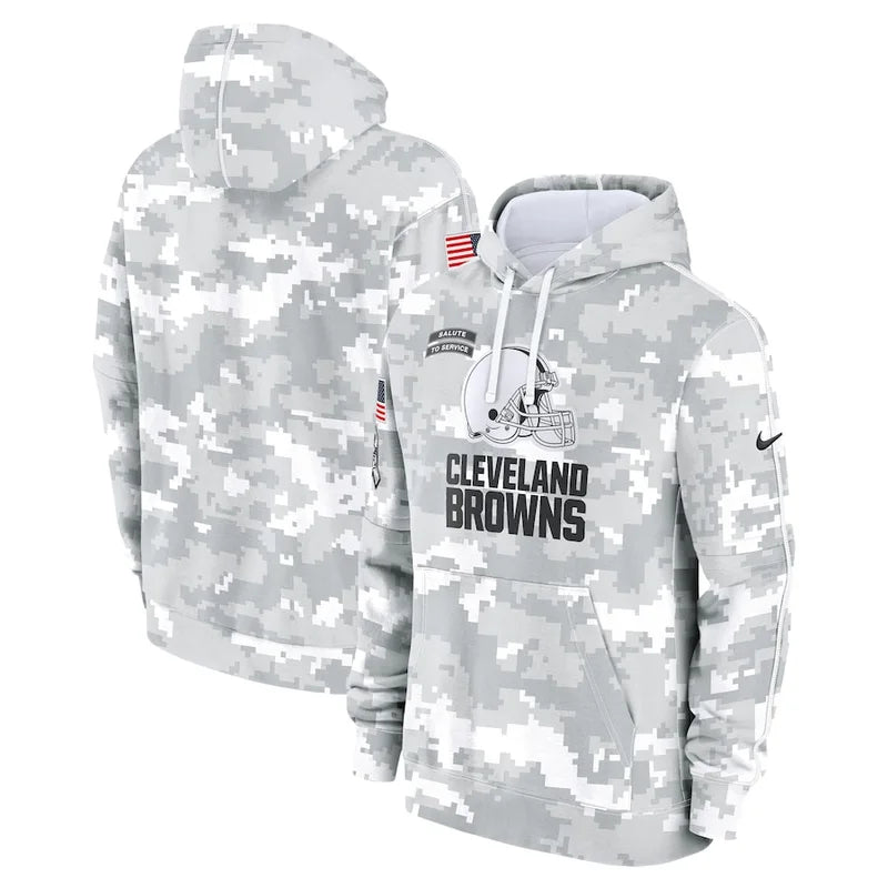 Cleveland Browns Arctic Camo 2024 Pullover Hoodie