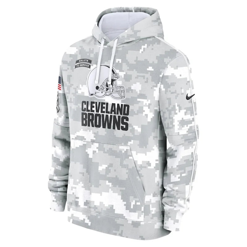 Cleveland Browns Arctic Camo 2024 Pullover Hoodie