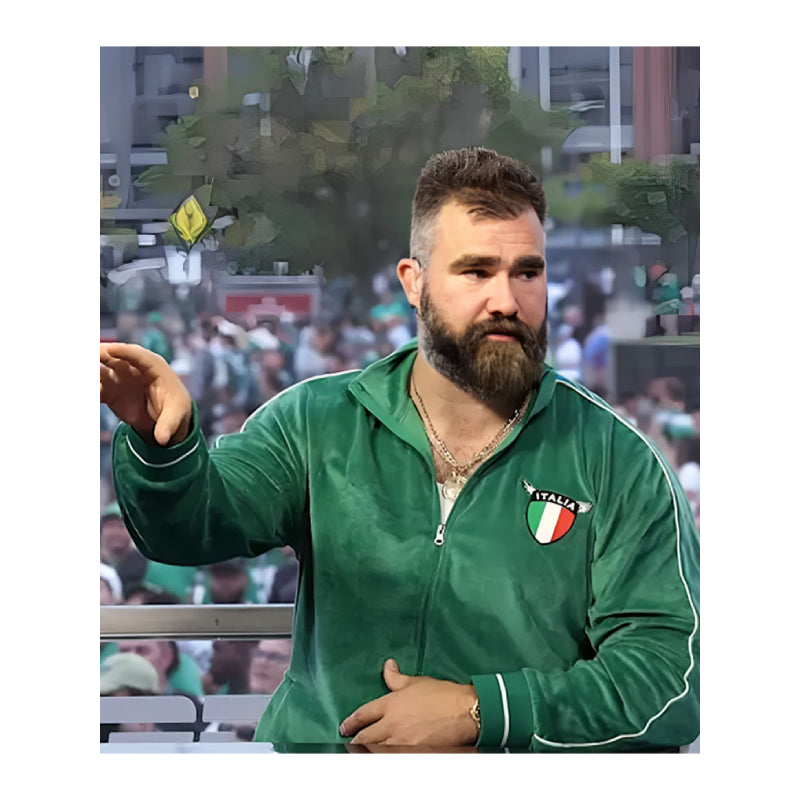 Monday Night Countdown Jason Kelce Italia Green Tracksuit