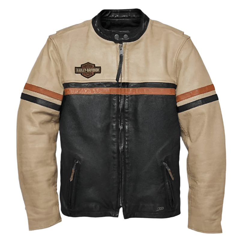 Cowhide Leather Motorcycle Jacket