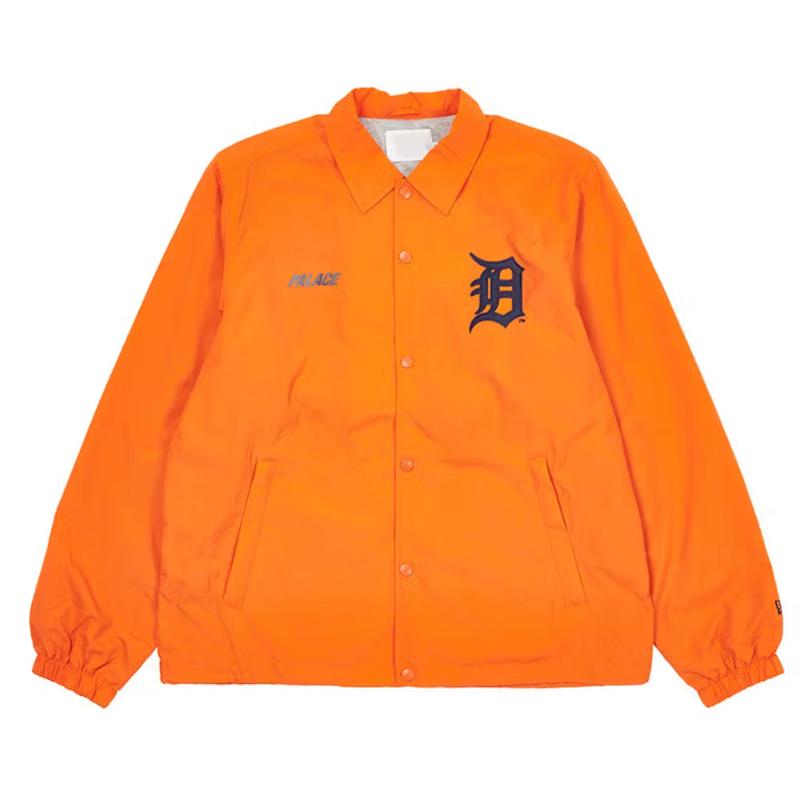 Detroit Tigers Coach Full-Snap Navy &amp; Orange Jacket