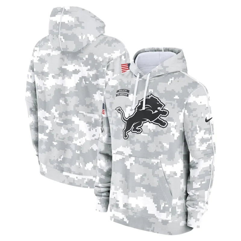 Detroit Lions Arctic Camo 2024 Pullover Hoodie