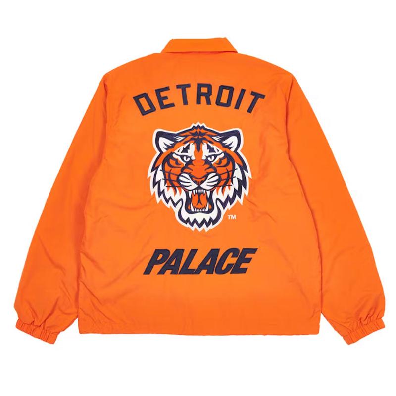 Detroit Tigers Coach Full-Snap Navy &amp; Orange Jacket