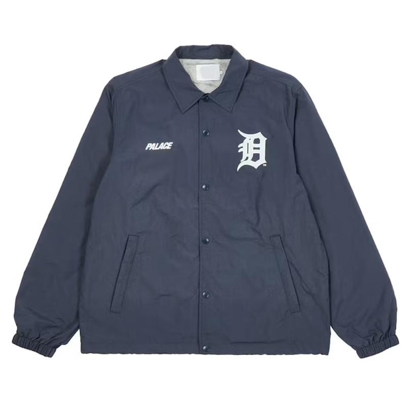 Detroit Tigers Coach Full-Snap Navy &amp; Orange Jacket