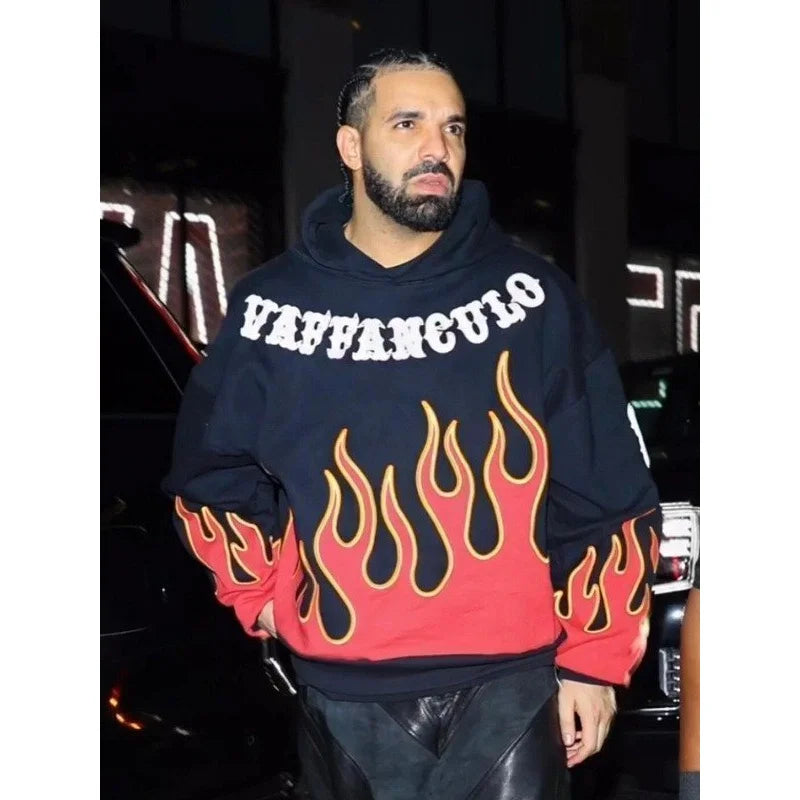 Drake Vaffanculo Flame Pullover Hoodie