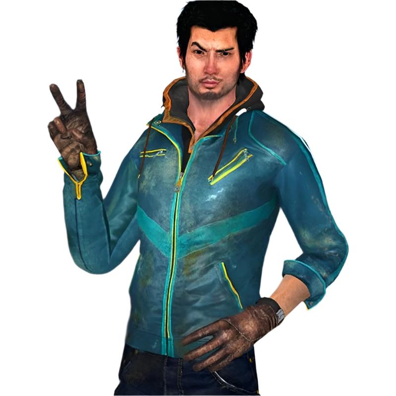 Far Cry 4 Ajay Ghale Blue Leather Jacket