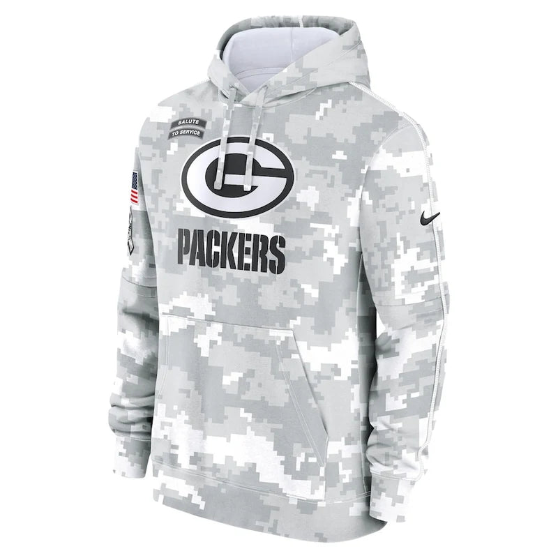 Green Bay Packers Arctic Camo 2024 Pullover Hoodie