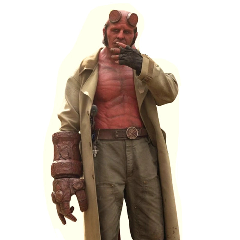 Jack Kesy Hellboy The Crooked Man Brown Trench Coat