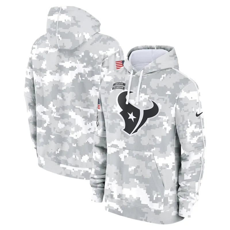 Houston Texans Arctic Camo 2024 Pullover Hoodie