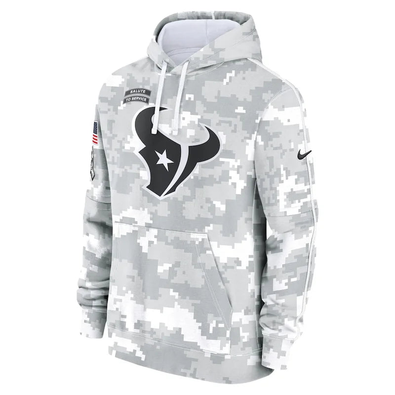 Houston Texans Arctic Camo 2024 Pullover Hoodie