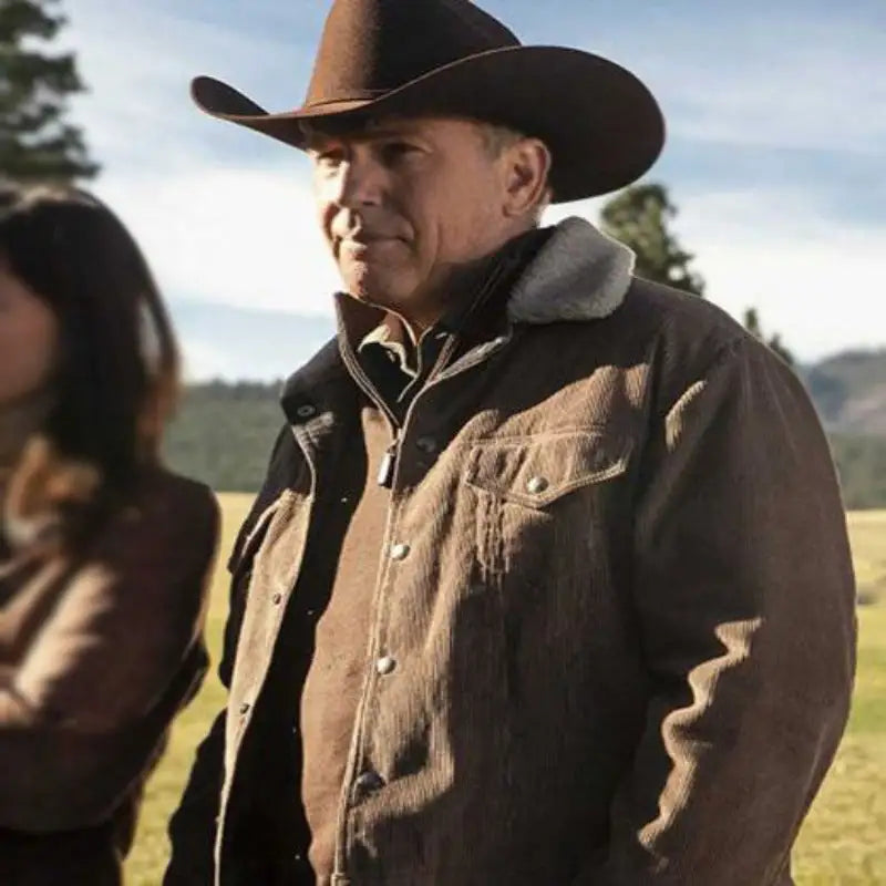 John Dutton Yellowstone S05 Kevin Costner Corduroy Jacket