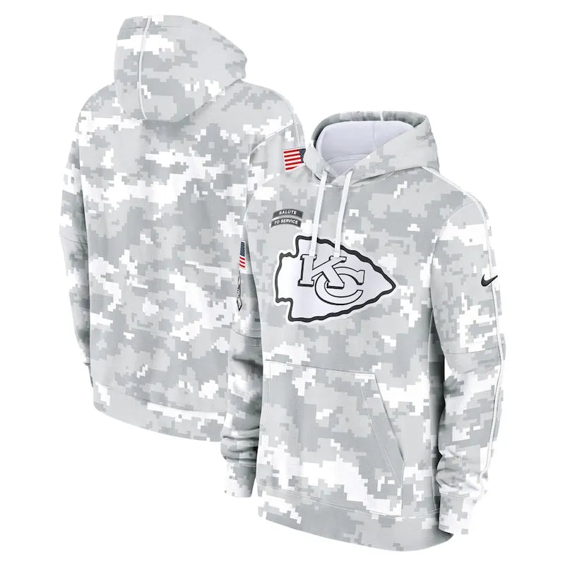 Kansas City Chiefs Arctic Camo 2024 Pullover Hoodie