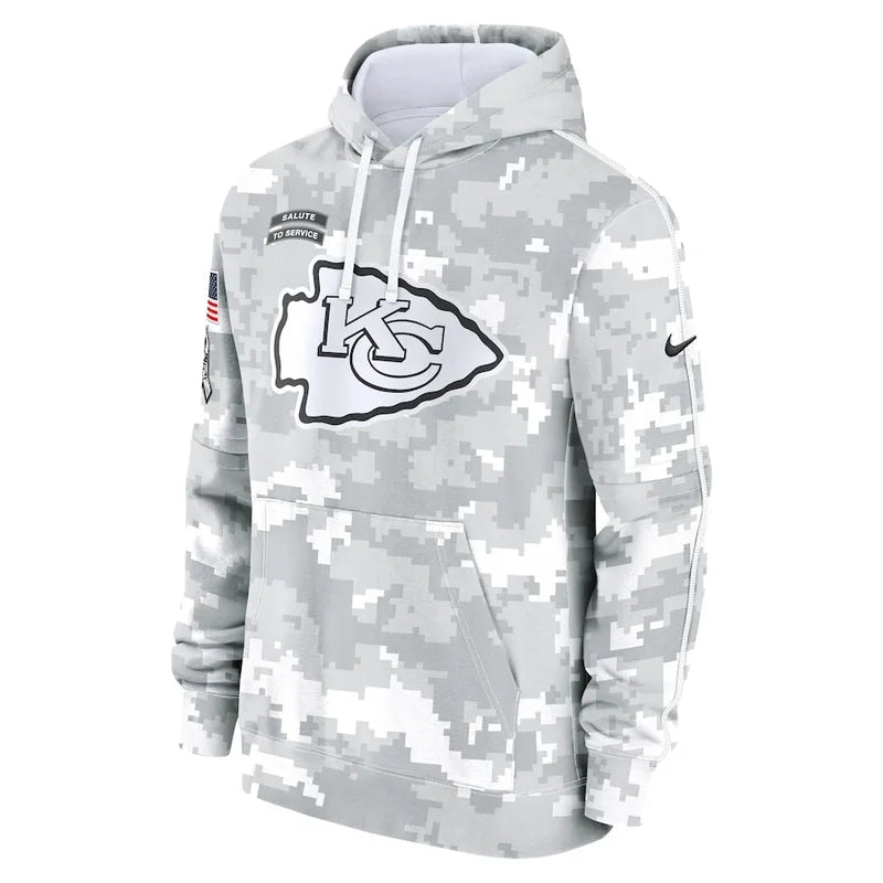 Kansas City Chiefs Arctic Camo 2024 Pullover Hoodie