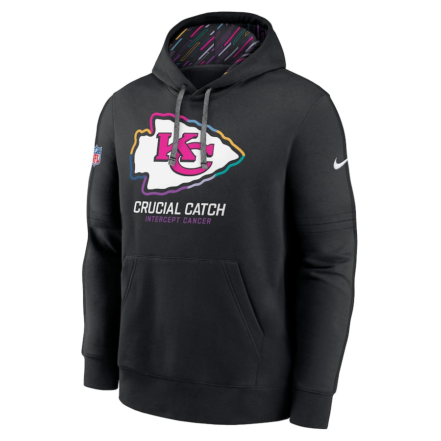 Kansas City Chiefs Crucial Black Pullover Hoodie