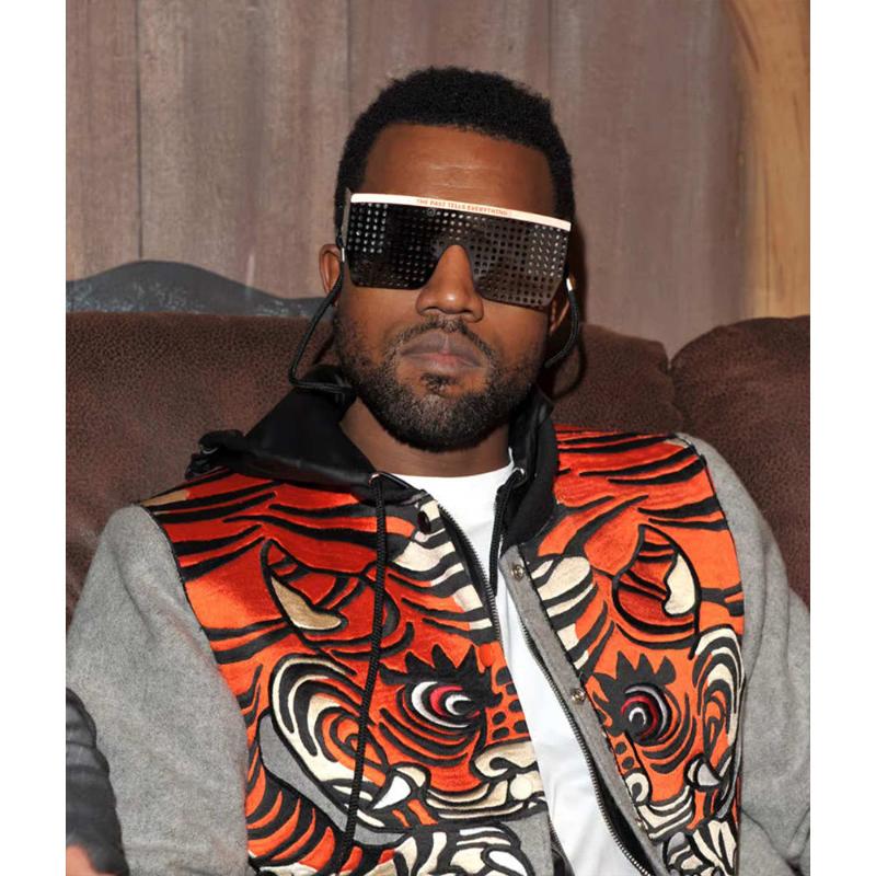 Kanye West Pastelle Tiger Grey Wool Jacket