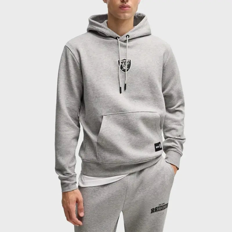 Las Vegas Raiders Hugo Boss Woodson Grey Hoodie