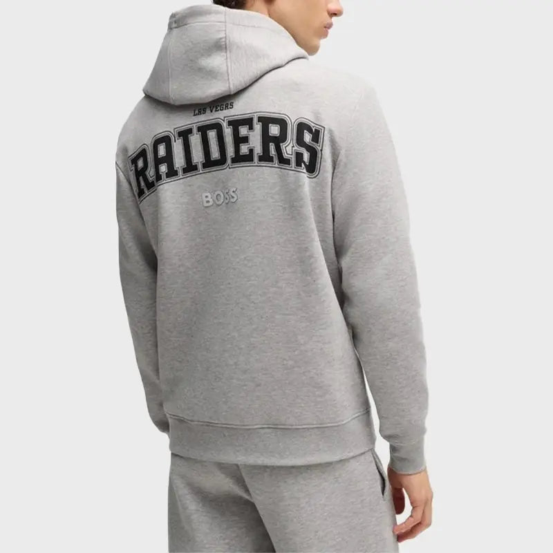 Las Vegas Raiders Hugo Boss Woodson Grey Hoodie