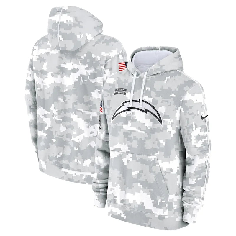 Las Vegas Raiders Arctic Camo 2024 Pullover Hoodie