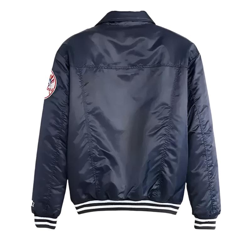 NY Yankees Navy Blue Satin Jacket