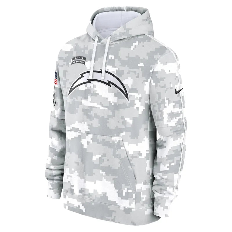 Las Vegas Raiders Arctic Camo 2024 Pullover Hoodie