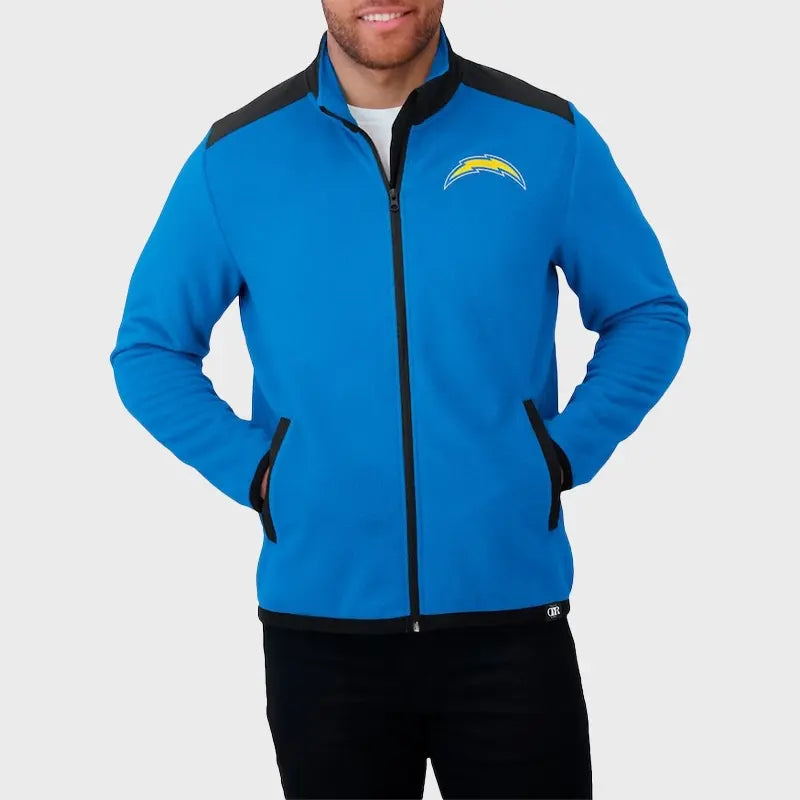 Los Angeles Chargers Rucker Blue Fleece Jacket