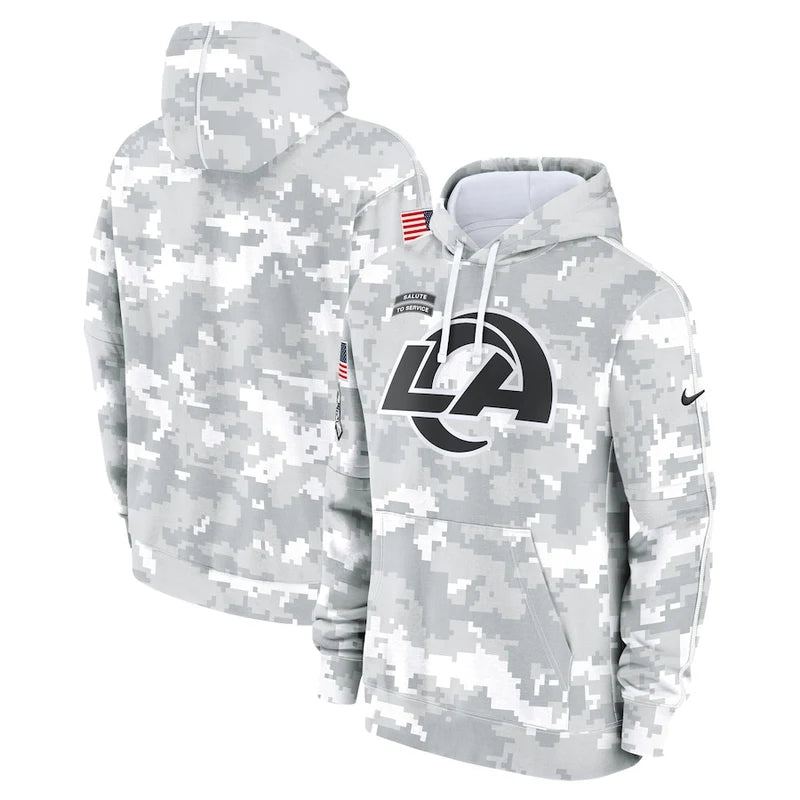 Los Angeles Rams Arctic Camo 2024 Pullover Hoodie