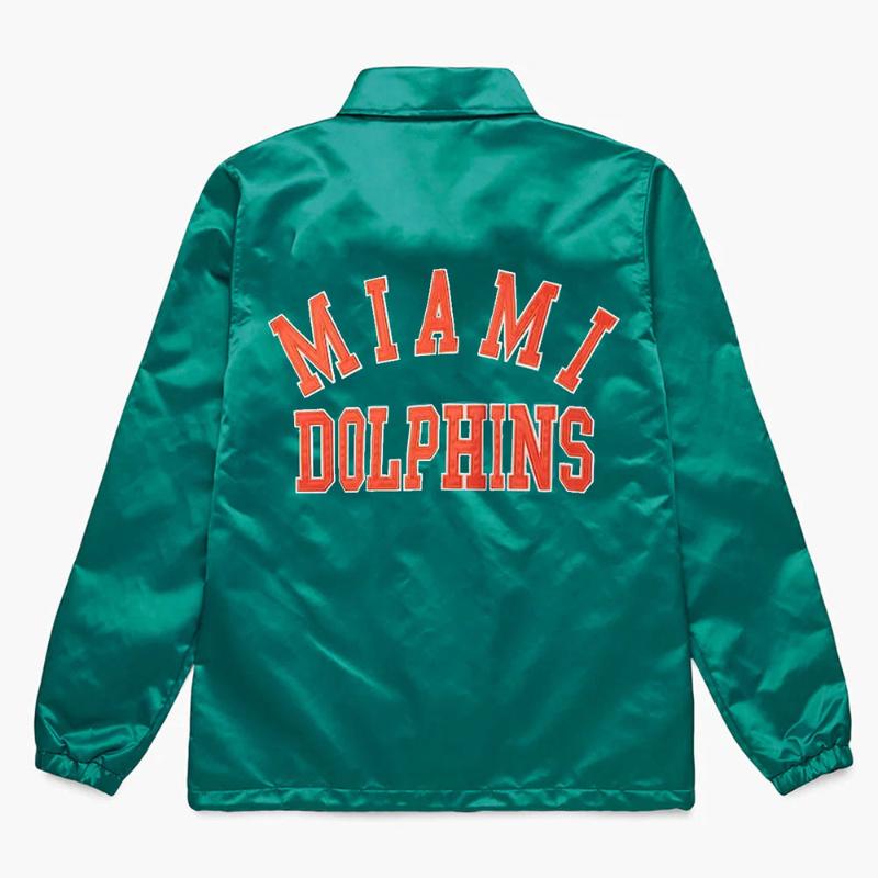 Miami Dolphins Coach Satin Jacket