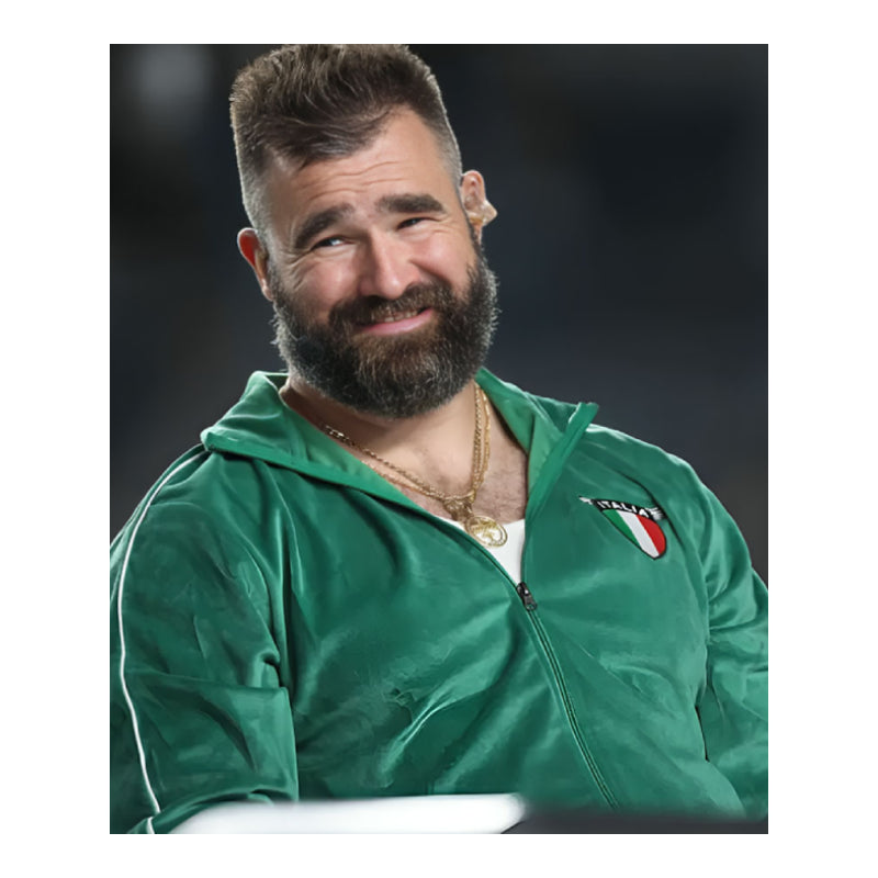 Monday Night Countdown Jason Kelce Italia Green Tracksuit