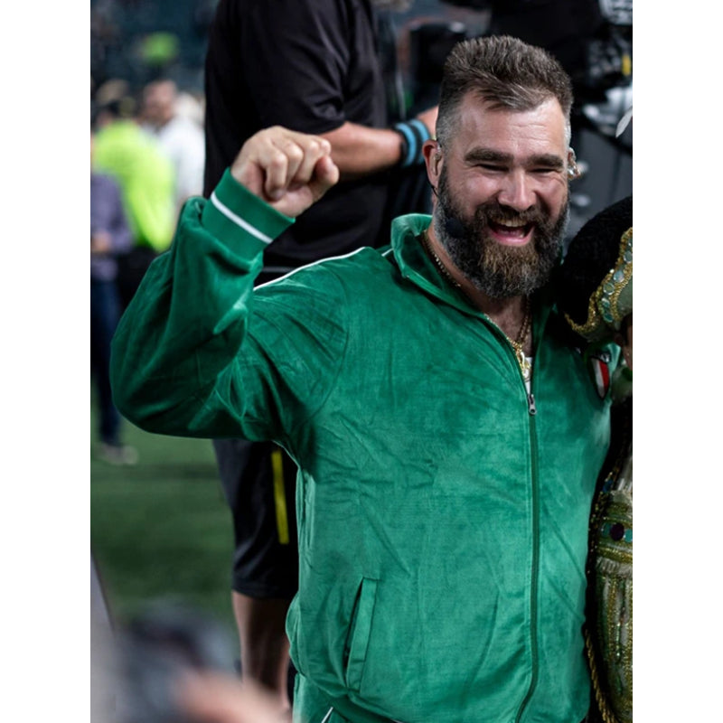 Monday Night Countdown Jason Kelce Italia Green Tracksuit