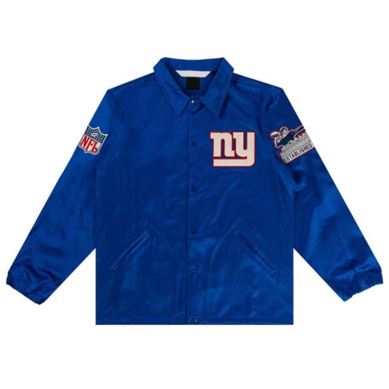 NY Giants Royal Satin Windbreaker