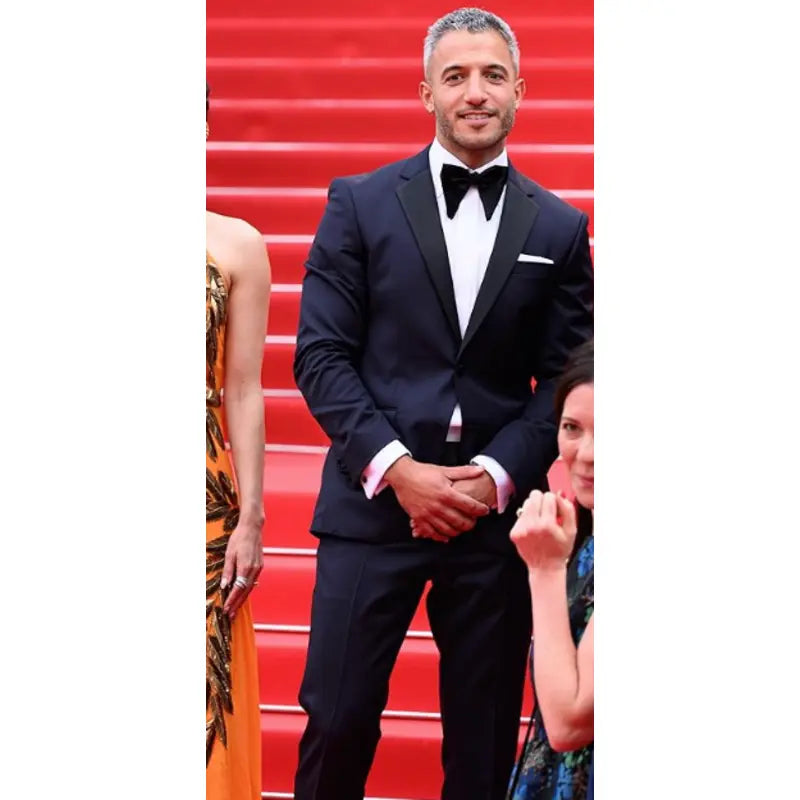 James Shani The Apprentice 2024 Film Festival Navy Tuxedo